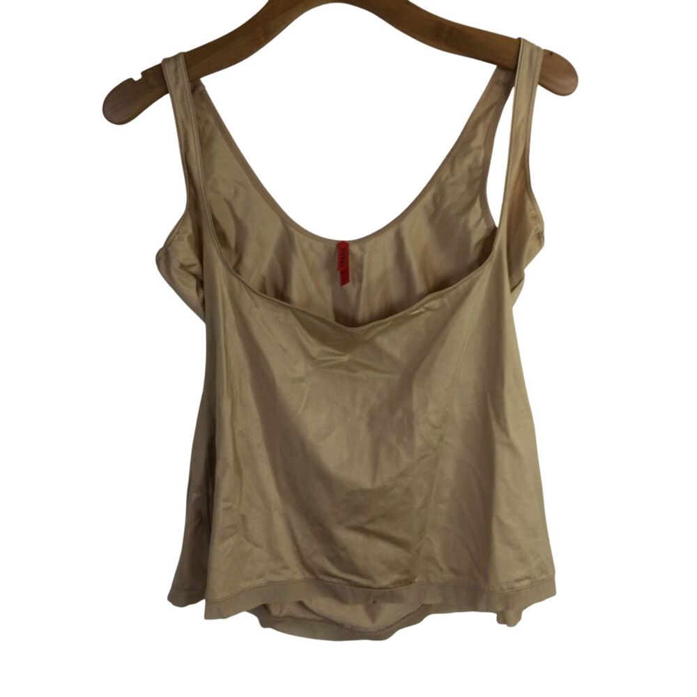 Spanx Womens Shapewear Slimplicity Open-Bust Camisole Wide Strap Tan Size 2X